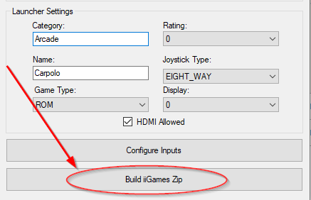 build iiGames zip
